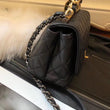 Chanel Small Flap Bag With Top Handle Black