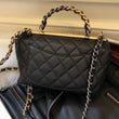 Chanel Small Flap Bag With Top Handle Black