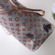 LV Neverfull MM Catogram White/Orange