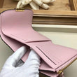 LV Croisette Compact Wallet Damier Ebene canvas w/ grained leather Magnolia