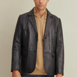 Vince Leather Blazer