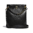 Chanel Hobo Handbag Black