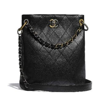 Chanel Hobo Handbag Black