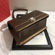 Diorama Dark Gold-Toned Metallic Calfskin Flap Bag