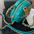 Chanel 19 Clutch With Chain Turquoise