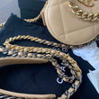 Chanel 19 Clutch With Chain Beige
