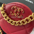Chanel 19 Clutch With Chain Red