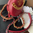 Chanel 19 Clutch With Chain Red