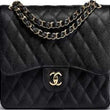 Chanel Large/Jumbo Classic Handbag Black