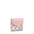 LV Zoé Wallet Damier Azur Eau de Rose Pink