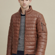 Max Leather Puffer Jacket