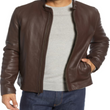 Lambskin Leather Moto Jacket