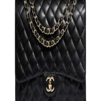 Chanel Large Classic Handbag Black