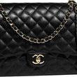 Chanel Large Classic Handbag Black