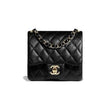 Chanel Mini Flap Bag Black Lambskin Gold Hardware