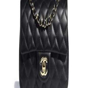 Chanel Classic Flap Maxi Black Lambskin-Gold Tone Metal