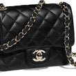 Chanel Classic Flap Maxi Black Lambskin-Gold Tone Metal