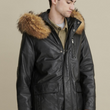 Leather Parka Jacket