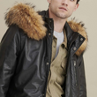 Leather Parka Jacket
