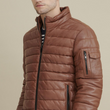 Max Leather Puffer Jacket