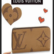 LV Monogram Reverse Zippy Wallet Brown