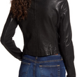 Neck Leather Jacket