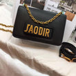 J’Adior Calfskin Flap Bag Black