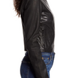 Neck Leather Jacket