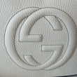Gucci Soho Small Leather Disco Bag White