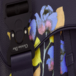 Dior Saddle Bag Navy Blue Grained Calfskin And Alex Foxton Floral