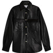 Leather Shirt Jacket