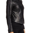 Sleeve Leather Moto Jacket