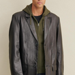 Big & Tall Leather Blazer Jacket