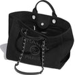 Chanel Studded Calfskin Small Deauville Tote Bag Gold-Tone