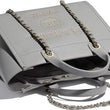 Chanel Deauville Fabric Tote Gray