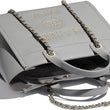 Chanel Deauville Fabric Tote Gray best quality