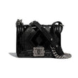 Chanel Le Boy Wallet On Chain – WOC Black Chevron Lambskin