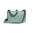 Chanel Boy Medium Handbag blue