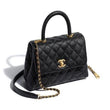 Chanel Small Flap Bag With Top Handle Black