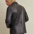 Vince Leather Blazer