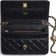 Chanel Wallet On Chain – WOC Quilted Lambskin Black Gold-Toned