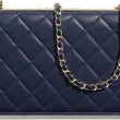 Chanel Wallet On Chain – WOC Classic Caviar Gold-Toned Metal Dark Grey