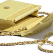 Chanel Wallet On Chain – WOC Classic Caviar Silver-Toned Metal Light Yellow