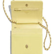 Chanel Wallet On Chain – WOC Classic Caviar Silver-Toned Metal Light Yellow