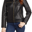 Quilted Lambskin Leather Jacket