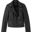 Cargo Biker Slim Fit Leather Jacket
