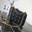 Dior Lambskin DiorAddict Flap Bag Black